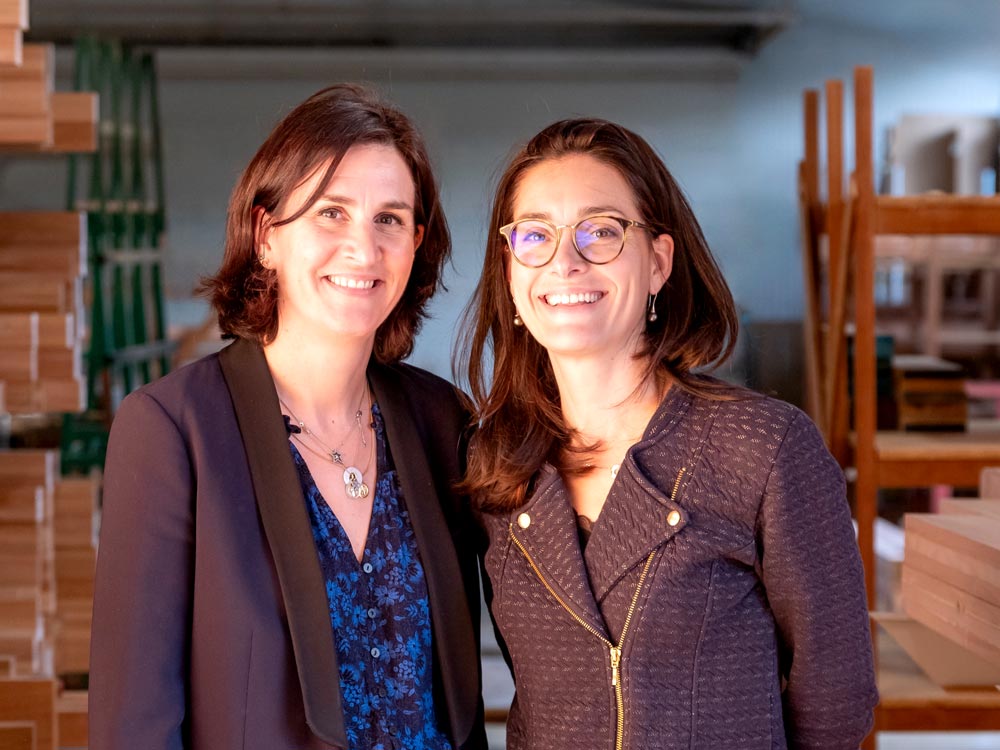 Coralie Dubreuil et Laëtitia Seguy des Menuiseries Seguy