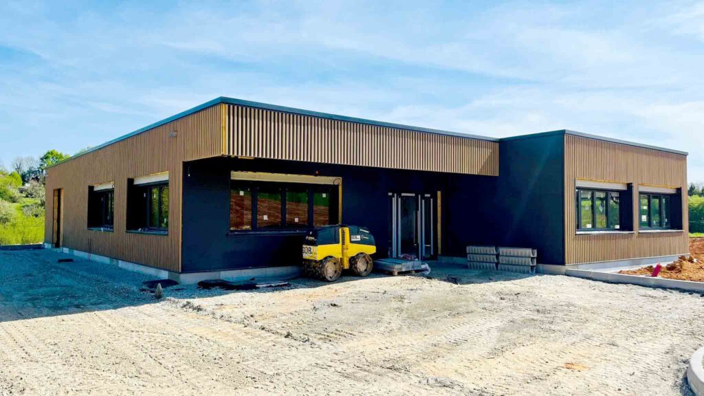 Chantier des nouveaux bureaux Lempereur & Associés à Thiviers